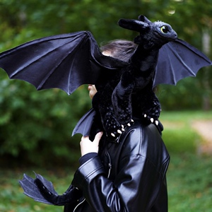 代购gakman年半手作玩偶 无牙崽驯龙高手夜煞 写实全身关节可动