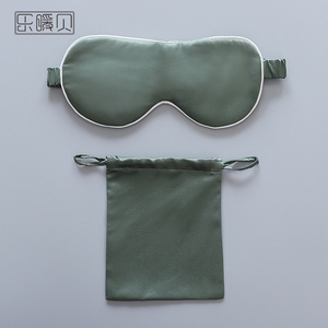 乐暖贝精选  22姆米森林绿色双面真丝眼罩面料和填充物均为桑蚕丝