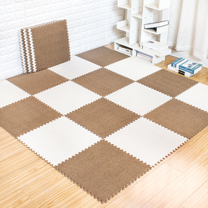 家用满铺方块地毯环保泡沫拼接地垫防摔儿童爬爬垫卧室床边毛绒垫