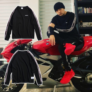 轻牧旗舰店天猫头文字d藤原拓海周杰伦同款衣服春秋薄款长袖t恤打底