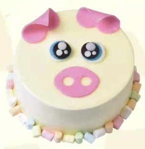 向阳坊蛋糕生日蛋糕福州奶油生日蛋糕儿童鲜奶生日蛋糕萌萌小猪