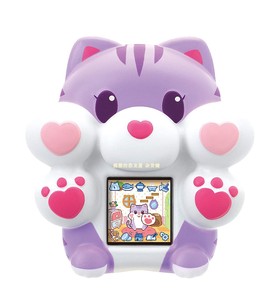 日本正品 sega 捏脸软绵绵仓鼠猫咪彩屏电子养成宠物机玩具