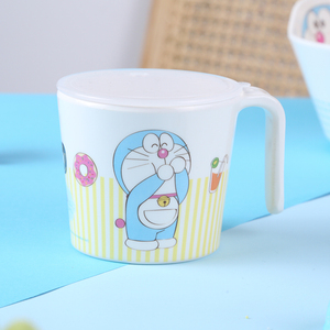 五和哆啦A梦IP系列儿童宝宝勺子小碟子饭碗水杯刻度杯盘子餐具y