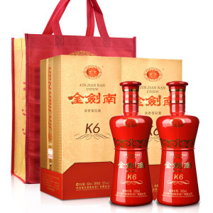 52度剑南春 金剑南k6 500ml(2017-2018年)(双瓶装)