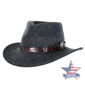 美国西部牛仔帽outback 男女软羊毛牛仔帽 牛仔休闲帽