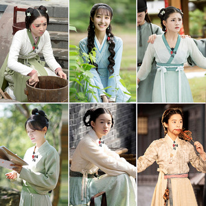 影视古装宋朝唐朝女丫鬟仆人佣人服侍群演村妇老妇人百姓演出服装