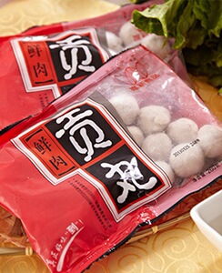 唯新食品鲜肉贡丸冷冻生制 260g 袋装海底捞麻辣烫火锅关东煮美食
