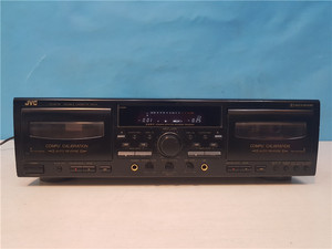 卓友音响 jvc td-w718 双卡双录 卡座磁带录音机 功能完好 9成新