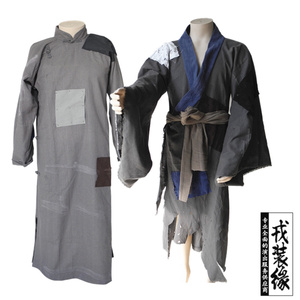 古装乞丐衣服破烂男补丁百衲衣丐帮济公汉服网红男装古代服搞笑装