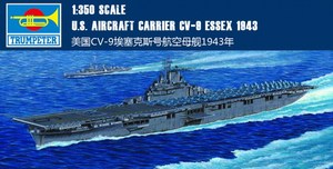 小号手 1/350 美cv-9埃塞克斯号航空母舰1943年 [05602]