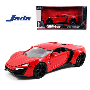 jada1:24佳达速度与激情莱肯跑车Lykan合金全开汽车玩具车模型