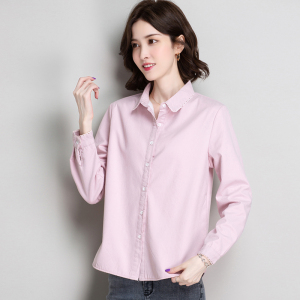 允硕女装名牌费依专柜正品2021新款艾蜜雪通勤长袖格子衬衫女