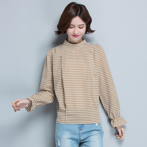 允硕正品欣妍靓点拾卡曼德诗网红女装2019新款潮春装含那媛帆衬衫