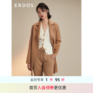 000人付款天猫blue erdos女装 22春夏新品时尚通勤百搭羊毛毛呢外套女