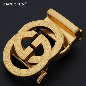 自动扣头3.5cm高端男士皮带头配件gg字母扣男款裤腰带扣卡子单卖