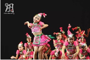 小荷风采嘟嘟切少数民族表演服苗族舞蹈服幼儿壮族彝族儿童演出服