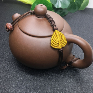 手工编织中式高档茶壶盖绳子线茶具紫砂壶绳系壶绳绑壶绳西施壶绳