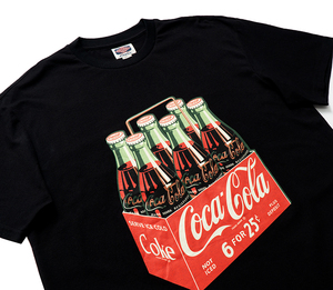 复古可口可乐印花 coke cocacola 精梳纯棉复古宽松男女短袖t恤