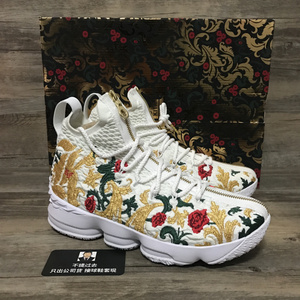 nike 詹姆斯 lebron 15 lbj15 kith 联名 白花卉 拉链 aj3936 100