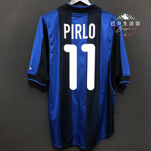 2000 2001国际米兰nike耐克意甲正品经典足球球衣队服皮尔洛pirlo