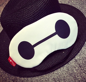 韩国冷热敷冰敷冰凉眼罩大白眼罩新款 大白公仔卡通遮光纱布眼罩