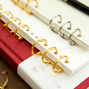 3圈金属活页本子铁环扣笔记本活页夹装订手账装订圈夹环夹子圈diy