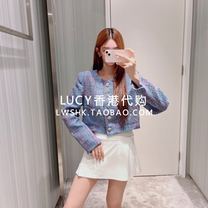 LUCY香港代购 Edward Achour 23秋冬 圆领单排扣时尚外套