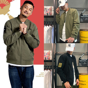 香港正品潮牌余文乐mdns madness潮流工装外套男棒球服飞行员夹克