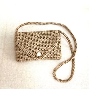 手工编织包包diy材料包勾线零钱包单肩斜挎钩针手机包化妆小方包