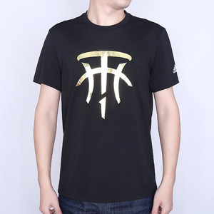 男装2019春季新款麦迪tmac logo篮球运动圆领短袖t恤du6714