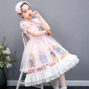 洛丽塔童装正牌萝莉塔正版裙子全套儿童罗丽裙女大童公主裙小女孩