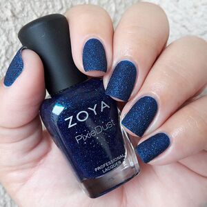 美国zoya 佐雅指甲油 哑光磨砂蓝流沙 zp876 waverly 快干持久