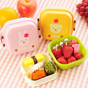 迷你饭盒帮多卡通水果盒子食品小盒子儿童塑料学生BY保鲜盒便当盒