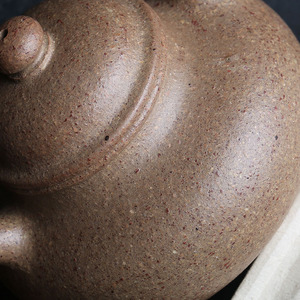 宜兴原矿零添加食品级紫砂壶20目半手工大水潭雪花段泥容天德钟