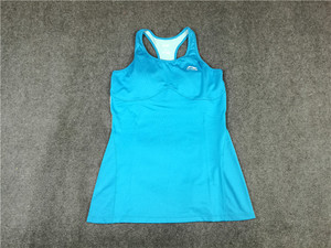 李宁赞助10k公里马拉松跑步女子紧身运动背心文胸带胸垫跑步内衣