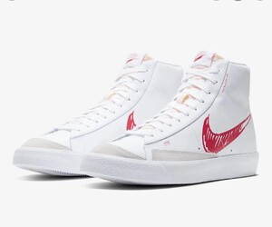 耐克 开拓者 nike blazer mid 77"sketch pack" 涂鸦红勾