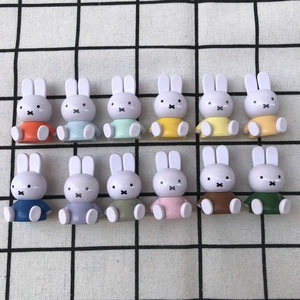 正版散货 miffy 米菲大冒险 米菲兔 马卡龙色 蛋糕饰品摆件模型