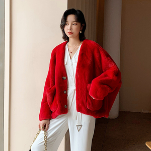 【红色貂皮女短款】红色貂皮女短款品牌,价格 - 阿里巴巴