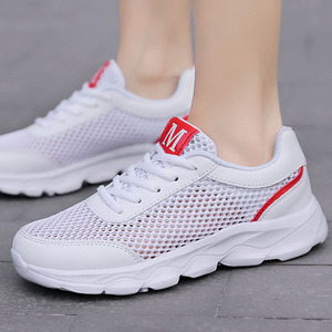 夏天穿的鞋子女缕空夏季热天透风运动鞋女夏季单网面透气女鞋女人