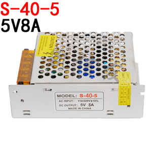 S-40-5 电子广告屏LED显示屏 电子屏 稳压器变压器5v8A开关电源