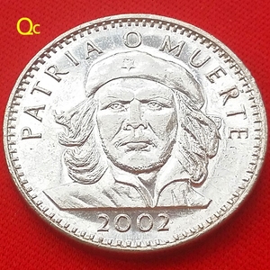 古巴2002年3比索硬币英雄人物切.格瓦拉26.5mm收藏品纪念币钱币qc