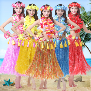 海草舞蹈服装成人夏威夷草裙舞裙子演出道具年会舞台表演活动花环