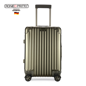 RONIEO PRITTO全金属行李箱 铝镁合金拉杆箱密码锁旅行箱登机箱