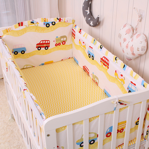 清孤品婴儿床品纯棉床围加厚防撞宝宝儿童单独四面厚床围可拆洗