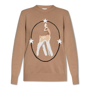 【deluxe】burberry博柏利 22ss 女士小鹿嵌花针织毛衣 8048459