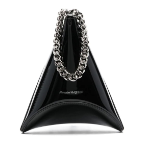 【deluxe】alexander mcqueen麦昆 22fw 女curve漆皮手拿包707839