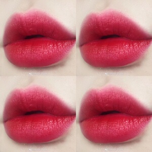 雅350 半哑光质感 冷调红色 樱桃红 丝绒唇膏口红