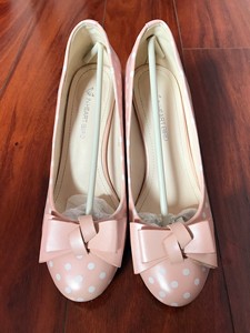 印心鸟春款粗高跟小点波百搭淑女款女鞋240(38码)粉嫩哒