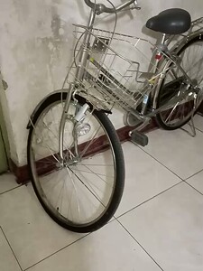 日本自行车26寸单速公主车不锈钢圈全链盒日本自行车