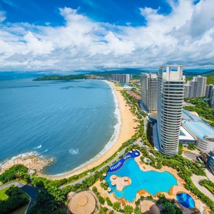 惠州碧桂园十里银滩酒店(180度海景房 双人早餐 私家沙滩)